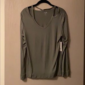 Green long sleeve shirt
